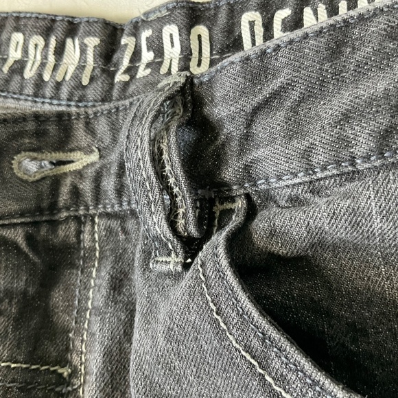 Point Zero Men’s Jeans Washed Black Cotton Straight Leg Zipper Fly 34 x 34 - Picture 10 of 14